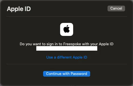 Safari Login Confirmation